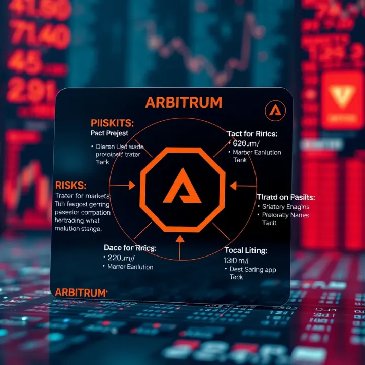 Diagram illustrating market factors and risks impacting Arbitrum's valuation in the layer 2 scaling sector