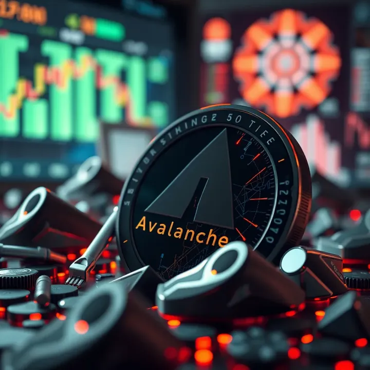 Visual representation of Avalanche blockchain technology and its impact on digital asset value