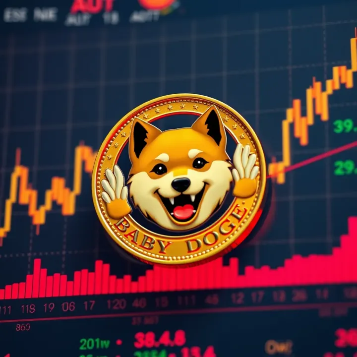 Graph illustrating Baby Doge Coin price movements over time with market indicators
