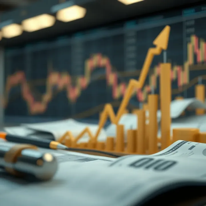Conceptual illustration of financial growth representing Bill Lipschutz's trading success