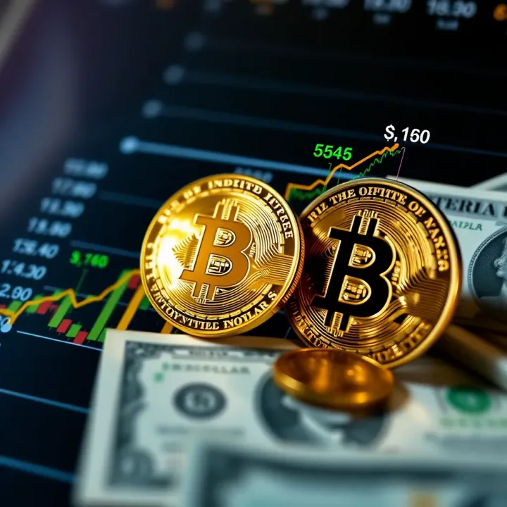 Comparison chart illustrating Bitcoin value in US dollars alongside Nigerian Naira exchange rates