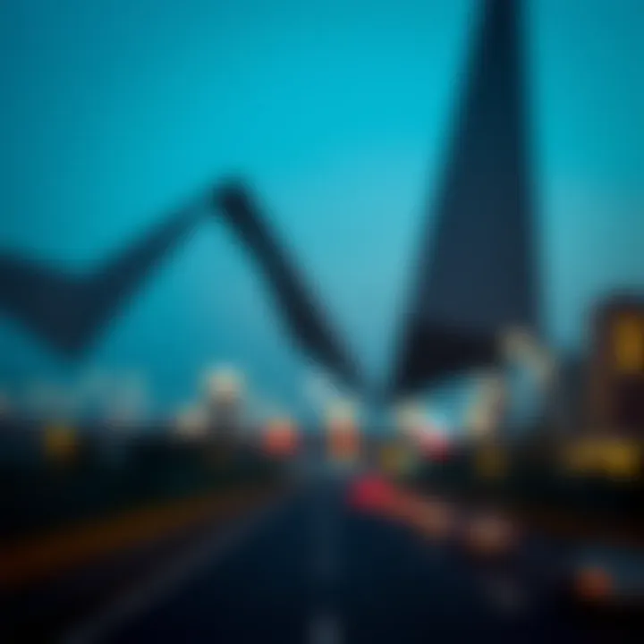 Visual representation of startup innovation and economic development in Nigeria with dynamic abstract shapes