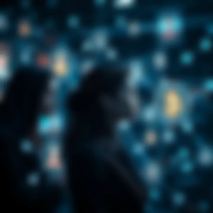 Graphical depiction of interconnected profiles highlighting diversity and security in cryptocurrency trading networks