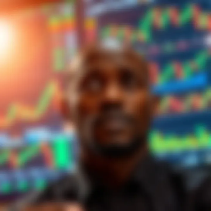 Visual representation of trading strategies with financial charts and indicators relevant to Nigerian market