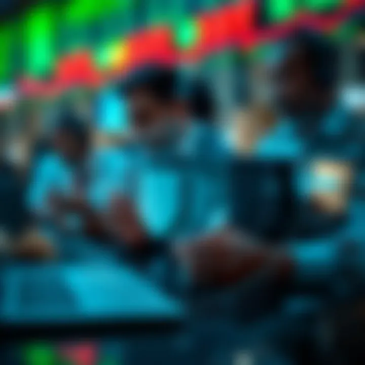 Conceptual graphic of secure financial transactions representing broker regulations and customer support