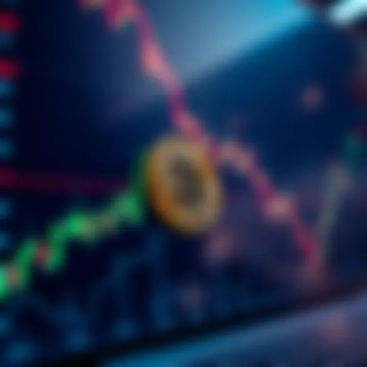 Chart illustrating market sentiment and trading volume affecting cryptocurrency price movement