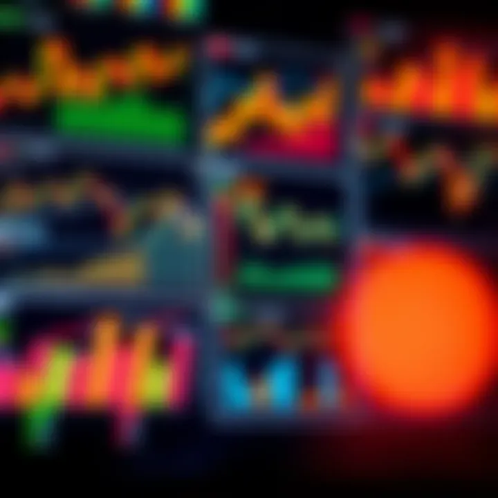 Illustration of diverse financial charts and graphs representing market trends for Nigerian investors