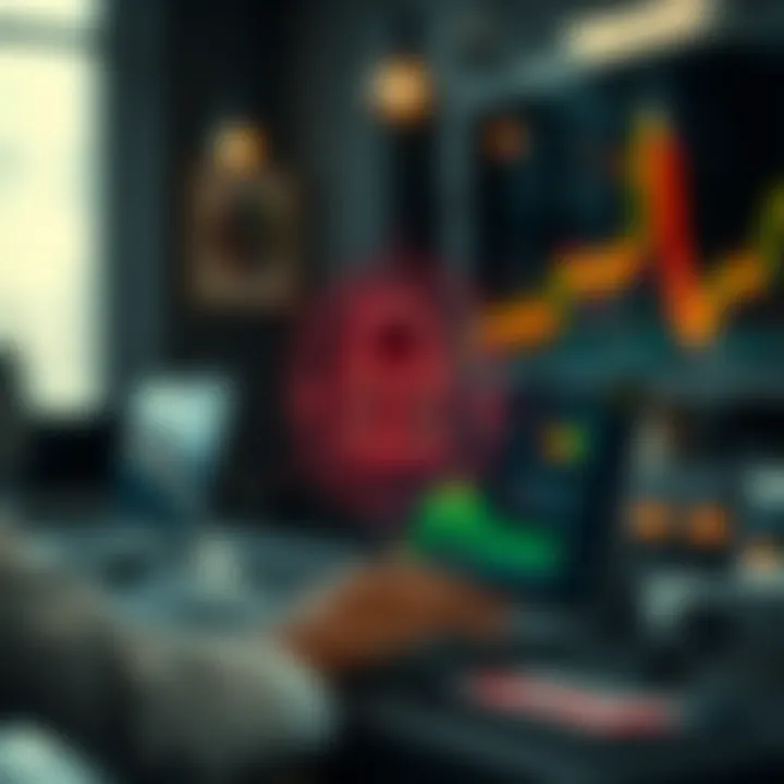 Illustration of digital security features protecting online trading platforms