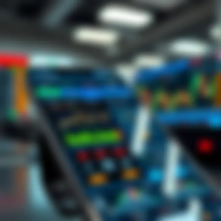 User-friendly trading app interface displaying stock charts and market data