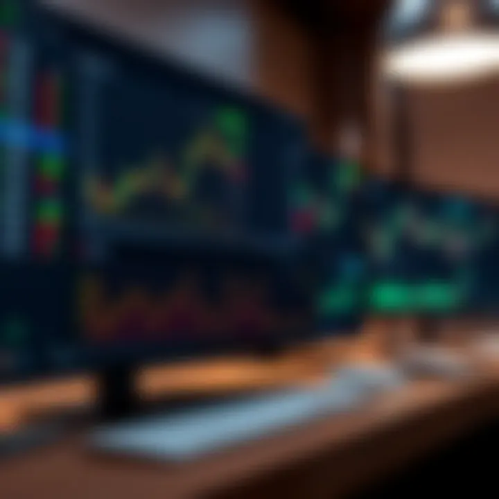 Binary options trading platform dashboard showing customized TradingView widgets and market data