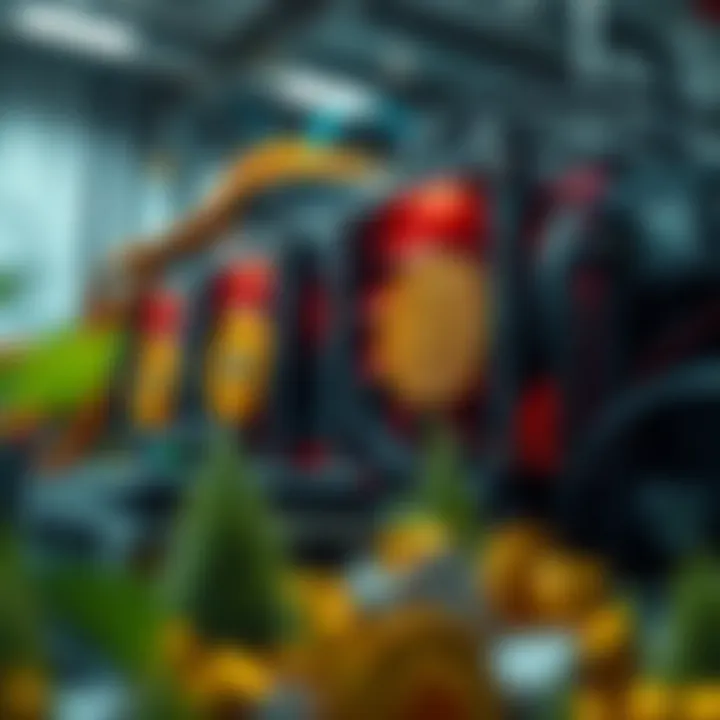 Cryptocurrency Mining Equipment and Asset Growth Visual representation of cryptocurrency mining equipment and digital asset growth