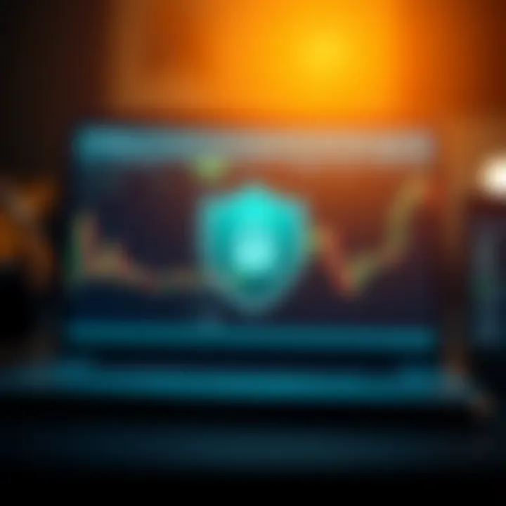 Secure Account Management on Exness Platform Illustration of secure account protection with shield and lock icons symbolizing online security