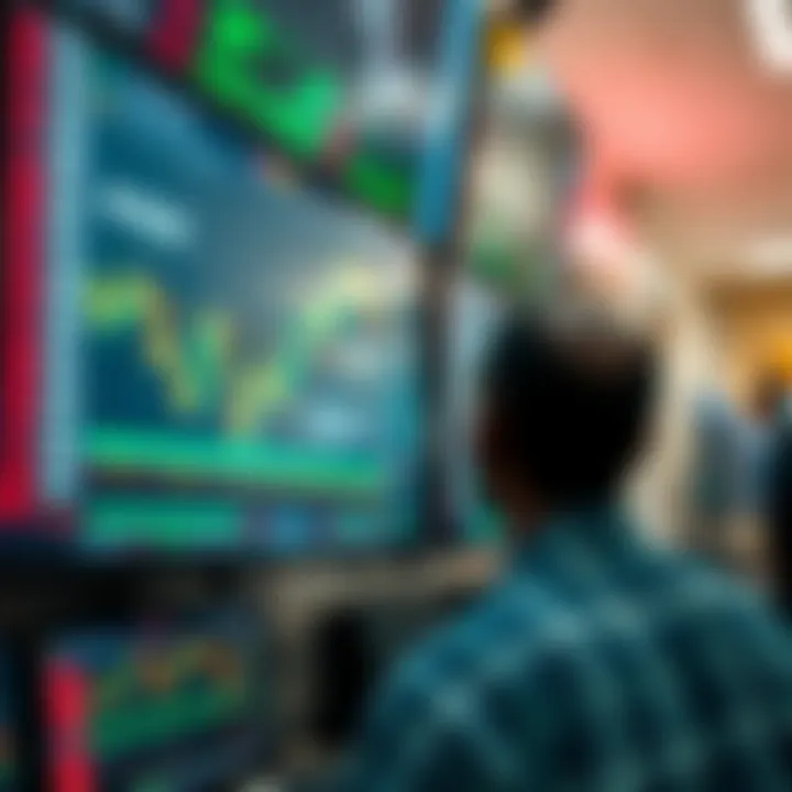 Financial charts and currency exchange rates on digital screens illustrating forex trading activity in Nigeria's market environment