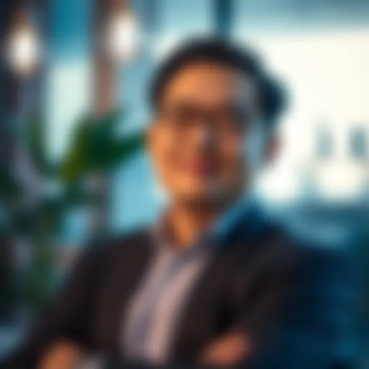 Portrait of Ben Zhou displaying confidence and leadership in a professional setting