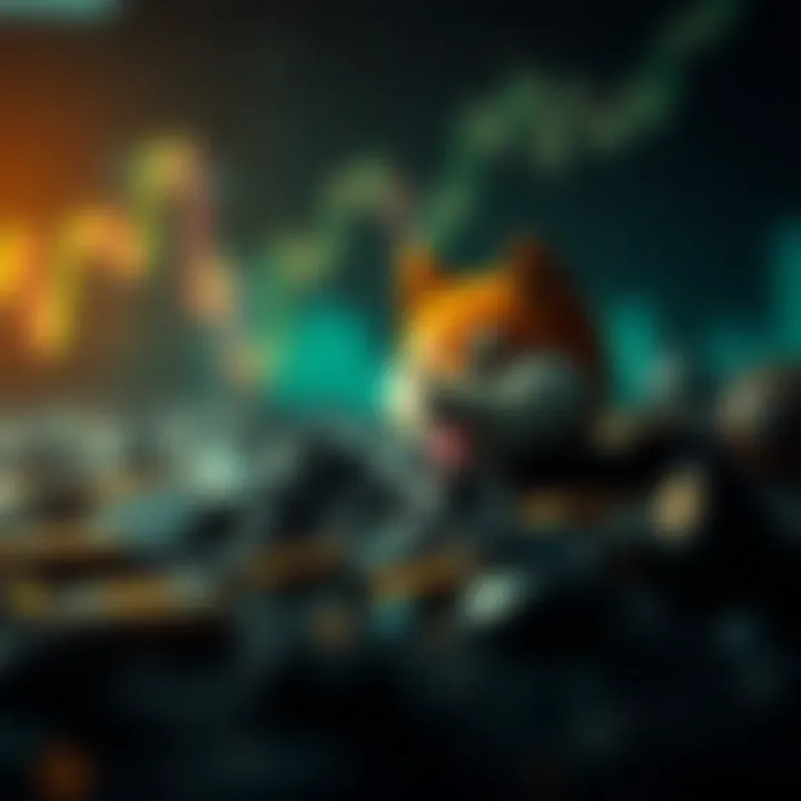 Visualization of factors influencing Baby Doge Coin value including market sentiment and global crypto environment