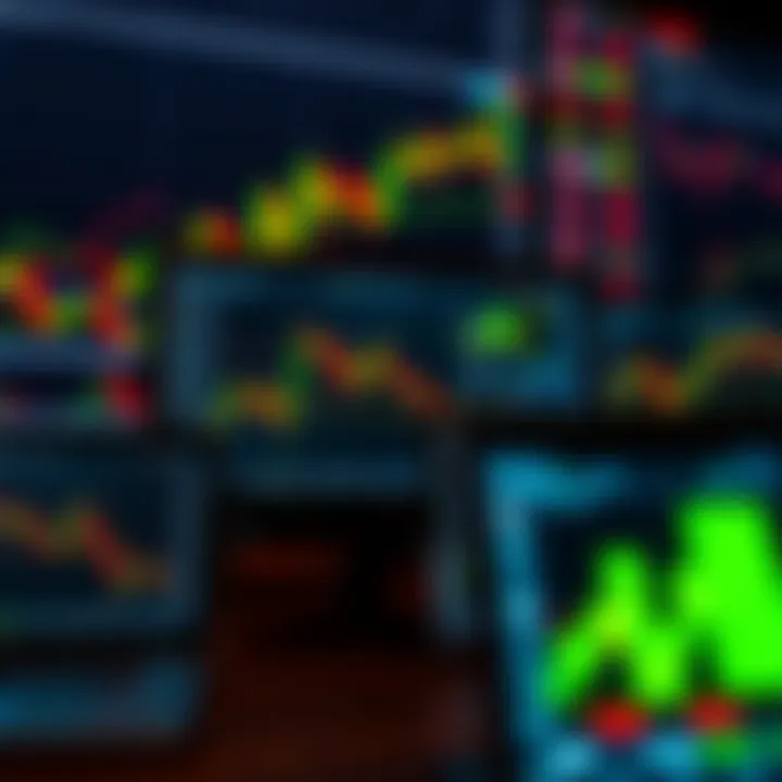 Illustration showing various digital devices displaying forex trading charts with Nigerian currency symbols
