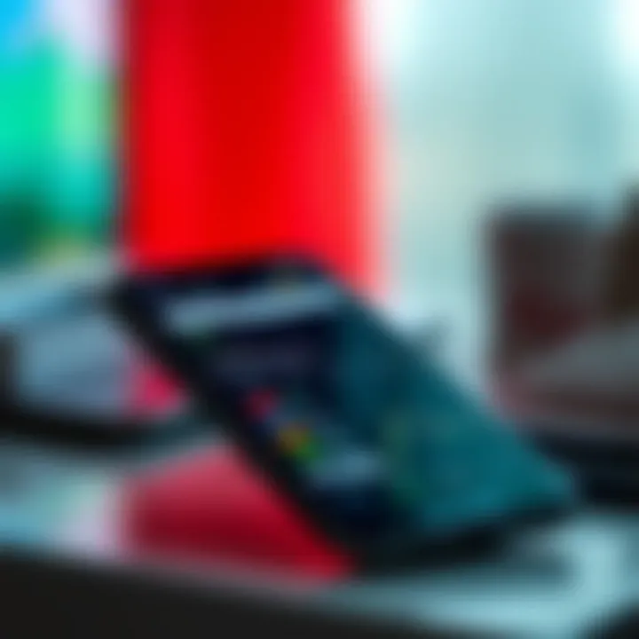 Mobile phone displaying a forex trading app interface with Nigerian currency symbols
