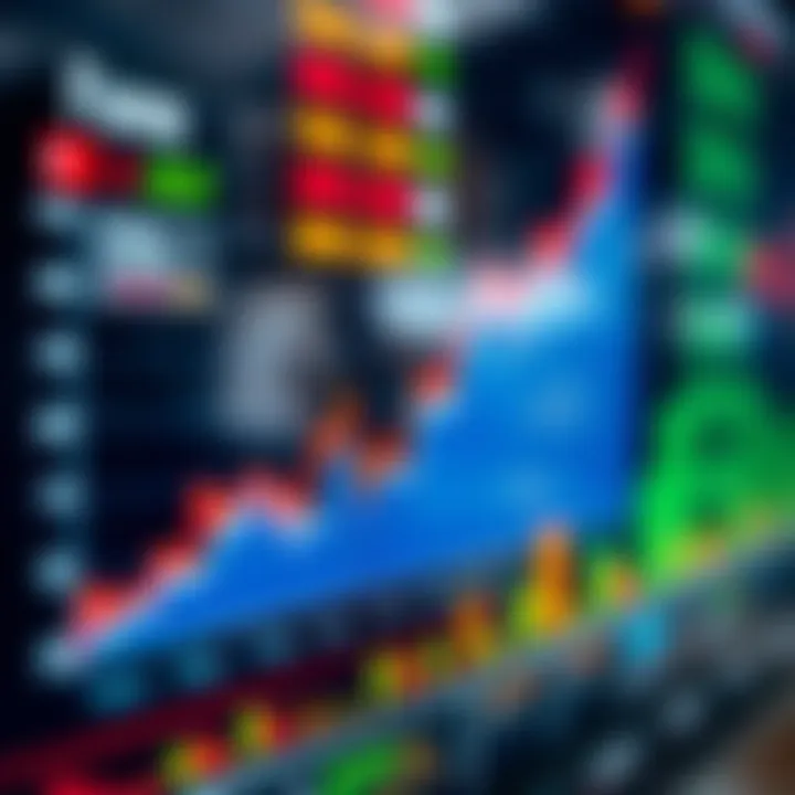 Chart displaying forex trading growth with Nigerian naira and currency exchange symbols