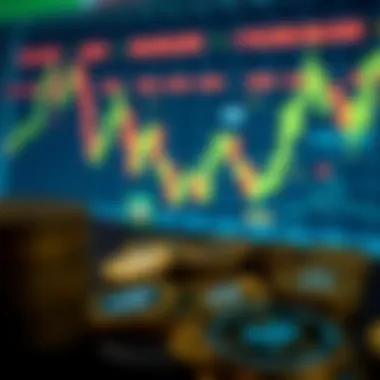 Applying HODL Strategy in Nigeria's Cryptocurrency Market Illustration of Nigerian financial market dynamics with digital currency and fluctuating currency symbols
