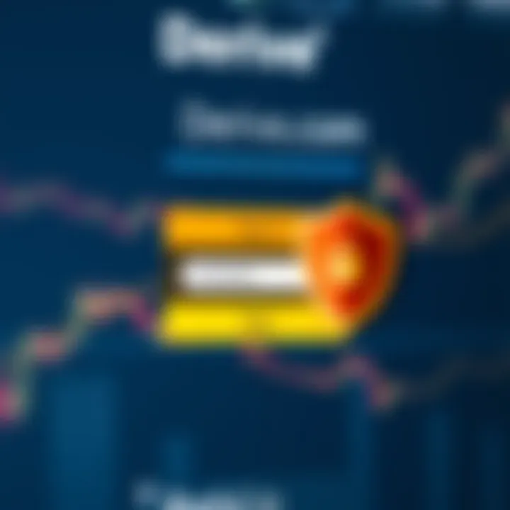 Illustration of secure online sign-in with password protection and shield icon