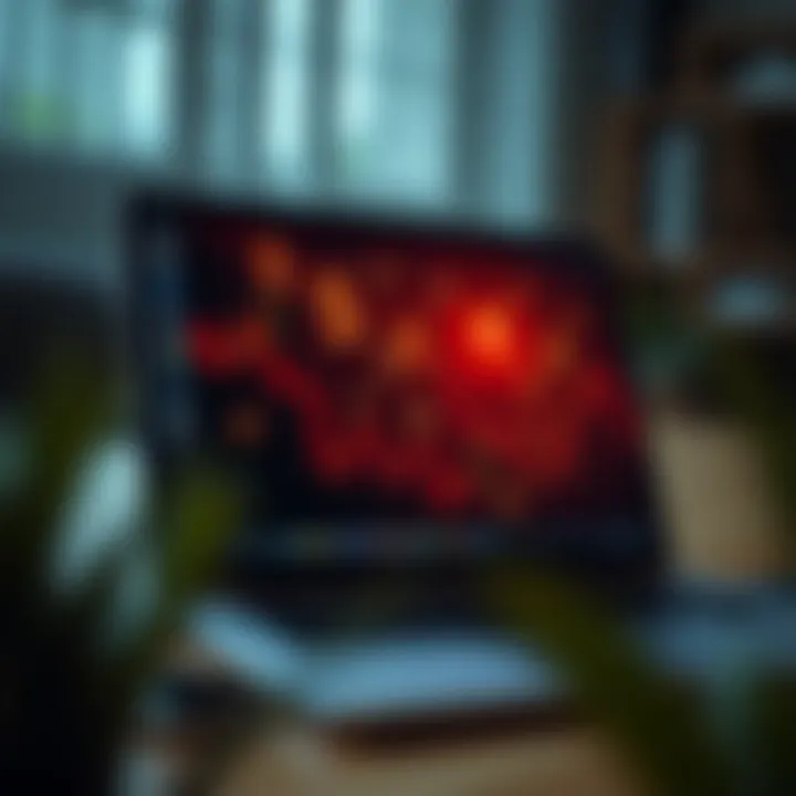 Laptop displaying online freelance opportunities with currency symbols on screen