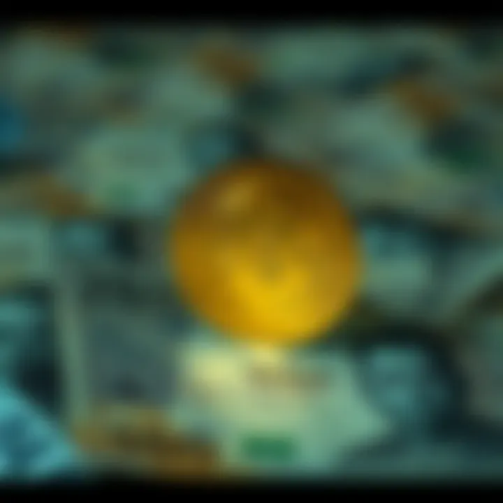 Digital representation of Bitcoin symbol hovering over a Nigerian naira currency background