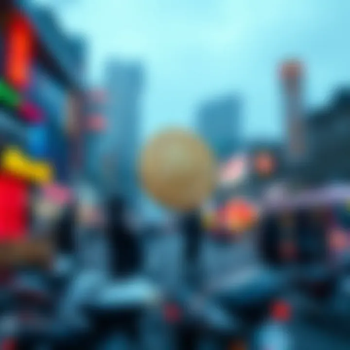 Conceptual illustration showing risk factors and market influences impacting meme coin investments