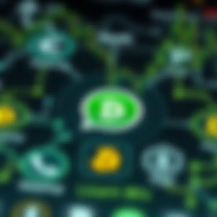 Ensuring Safety in Cryptocurrency WhatsApp Communities Secure mobile interface showing encryption icons with digital currency symbols