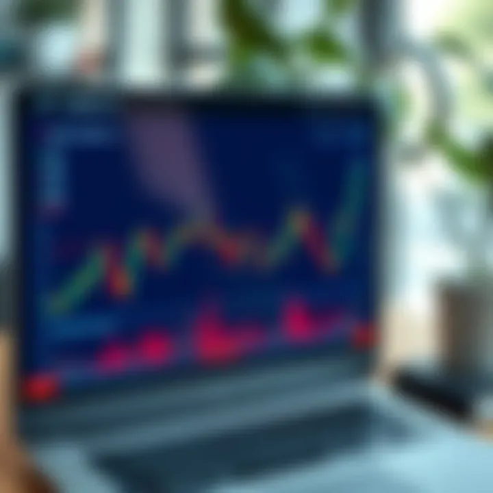 Graph showing risk management strategies applied to high-volatility trading assets