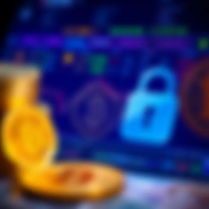 Digital representation of secure cryptocurrency transactions with Nigerian currency symbols