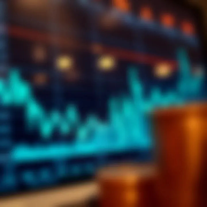 Graph showing upward and downward trends in Pepe cryptocurrency prices with market indicators