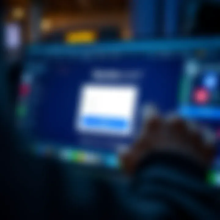 User entering login credentials on Quotex.com platform interface