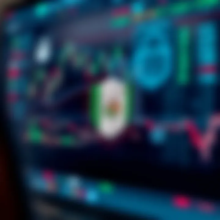 Illustration of secure online trading with digital security symbols and Nigerian flag elements
