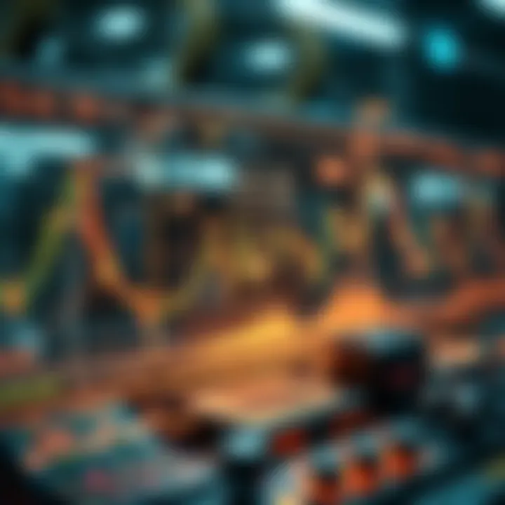 Conceptual graphic of algorithmic trading highlighting system integration with financial markets