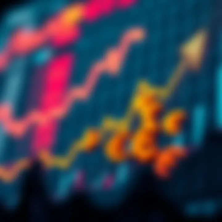 Graph showing upward financial trends with currency symbols illustrating forex profit potential and risk management