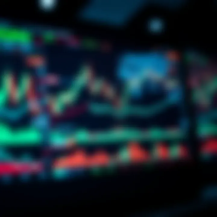 Illustration of financial charts and graphs displaying trading performance and data analysis