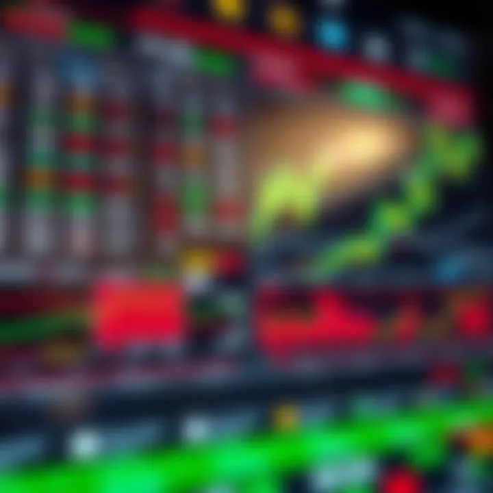 Illustration of interactive financial market interface with multiple trading options and analytics