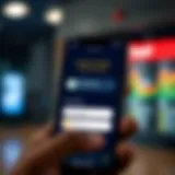 Digital interface showing instant money transfer and approval on mobile device