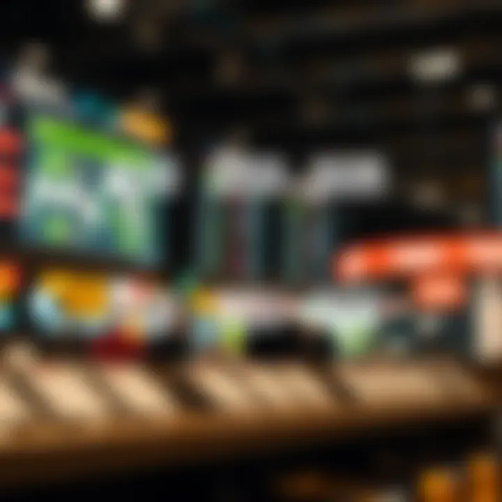 Diagram illustrating four main types of market structures with distinct characteristics