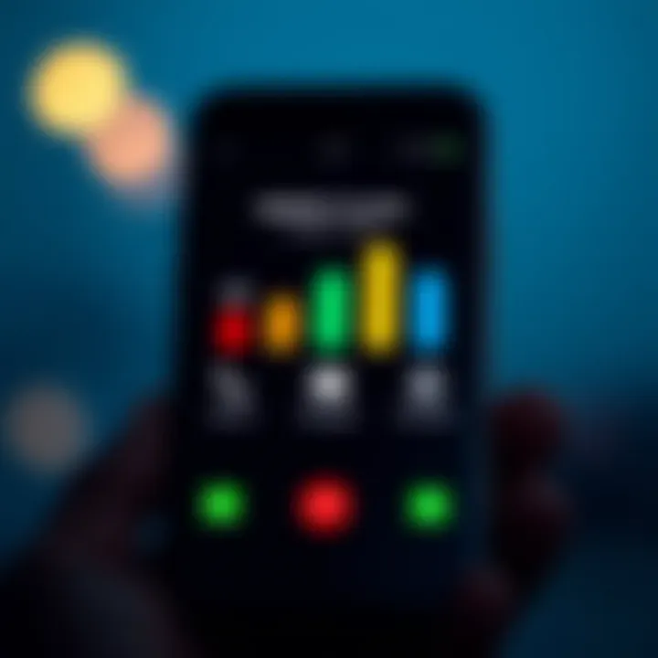 Graphic showing smartphone with signal bars and icons representing calls, messages, and data usage in Nigeria