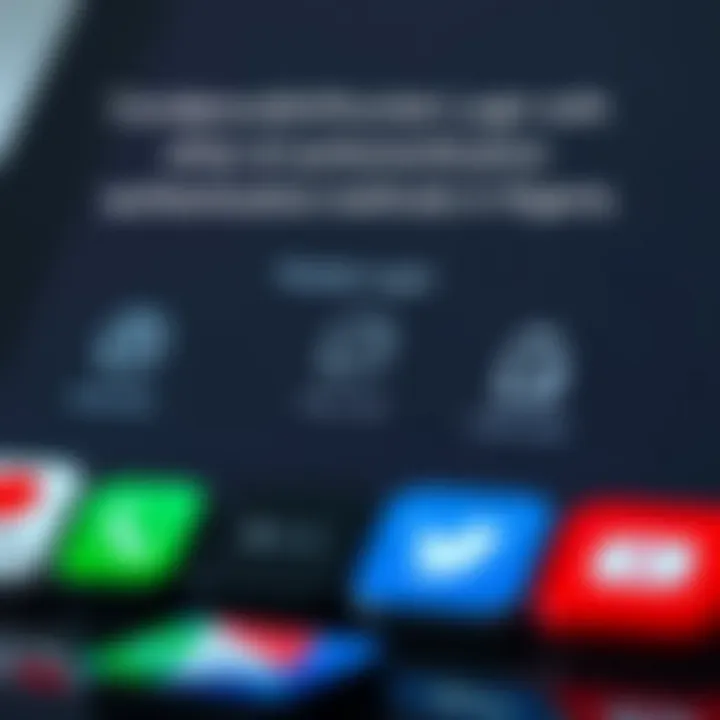 Diagram showing different login methods including Pocket Login alongside mobile fintech app icons