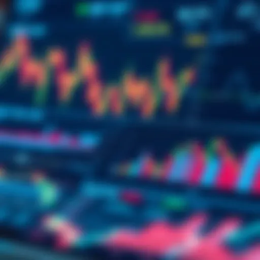 Financial graphs and charts illustrating market predictions and trends