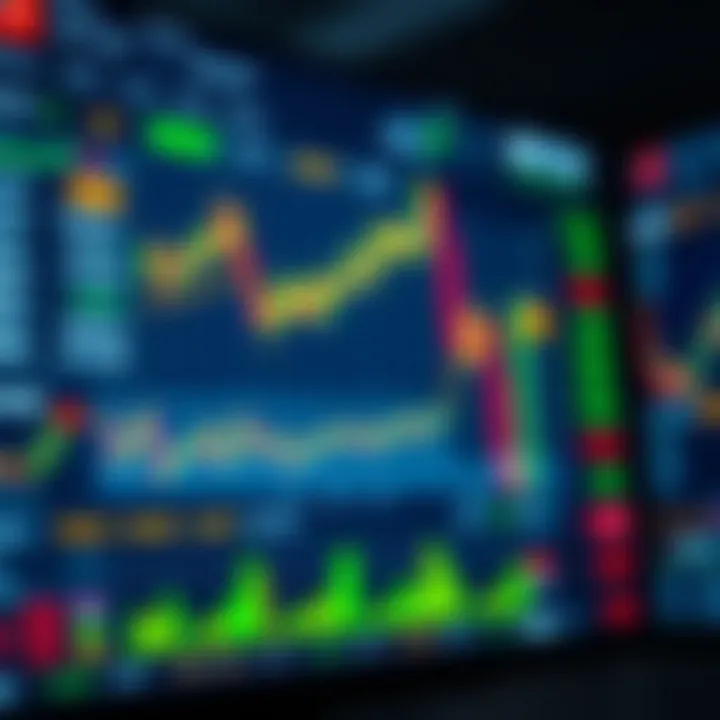 Interface of a digital trading platform showing various financial assets and live market data