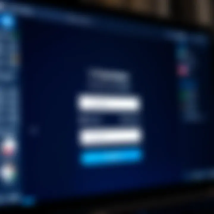 User interface of Ventezo login page with fields for username and password