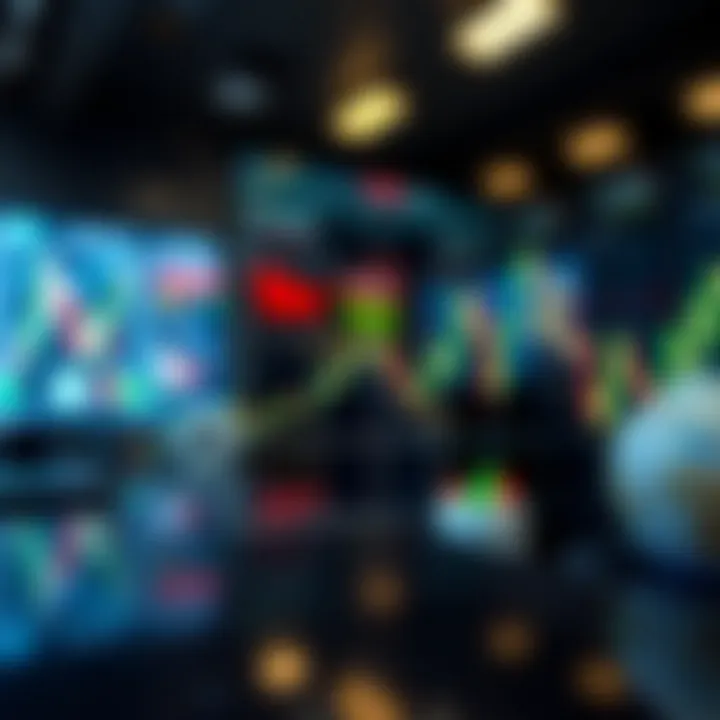 Chart showing dynamic fluctuations in financial market volatility index over time