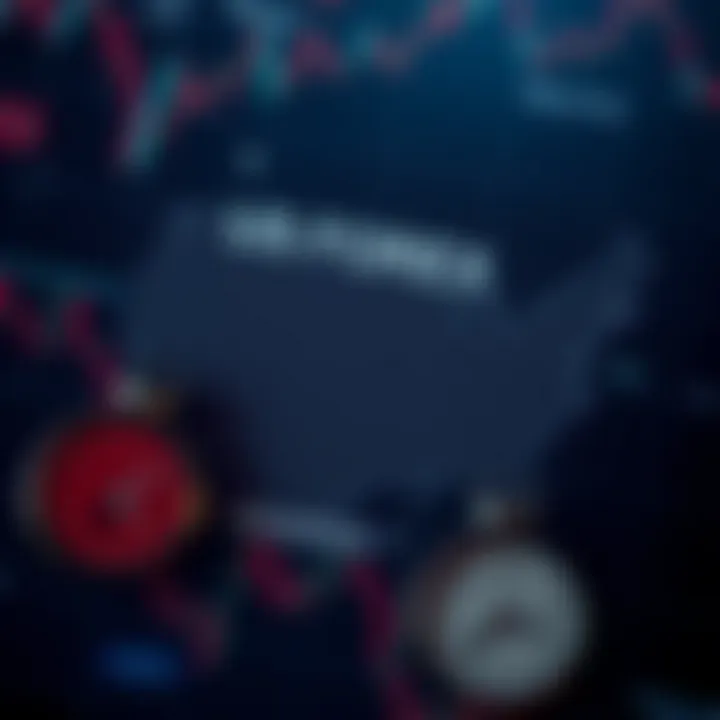 Map showing the time difference between the United States and Nigeria with clocks indicating trading hours