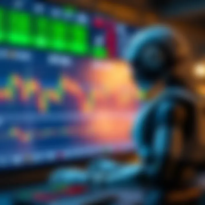 Graphical representation of automated trading bot interacting with Binary.com platform