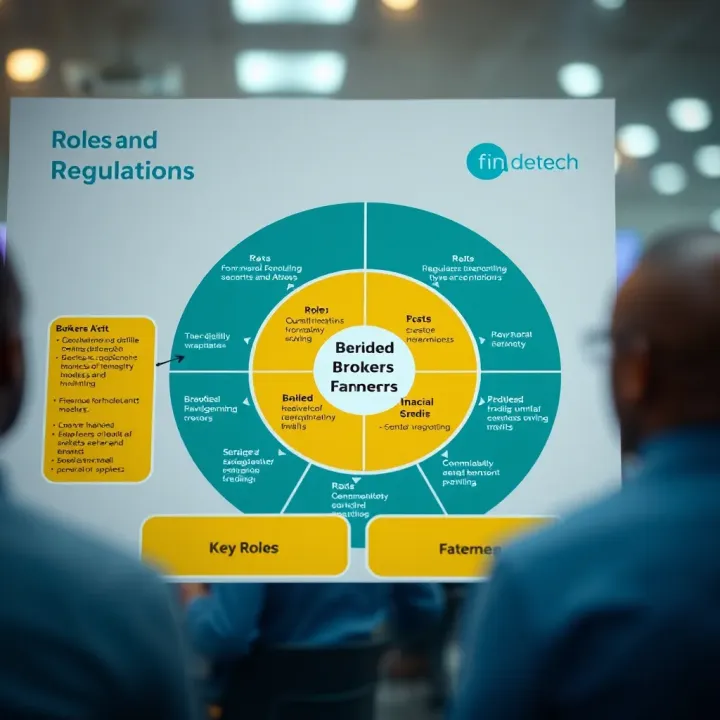 Chart depicting key roles and regulatory frameworks governing brokers in Nigeria’s financial and trade markets