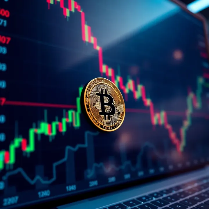 Chart illustrating market sentiment and trading volume affecting cryptocurrency price movement