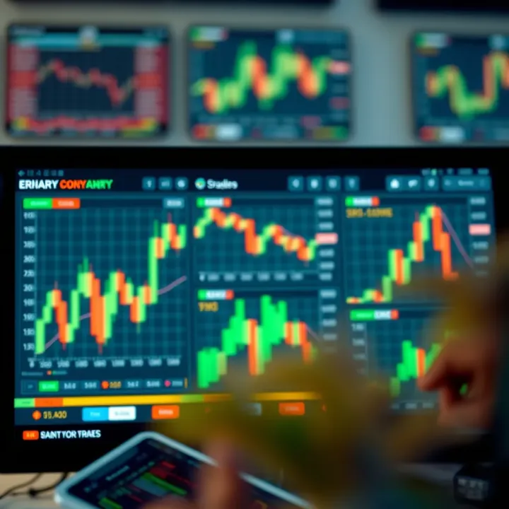 A digital interface showing various trading platforms available for Nigerian traders